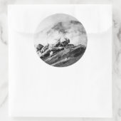 硫黄島ビーチヘッドの第二次世界大戦マリーンズ ラウンドシール (バッグ)