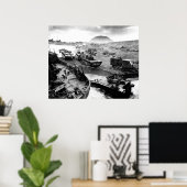 硫黄島ビーチ ポスター (ホームオフィス)