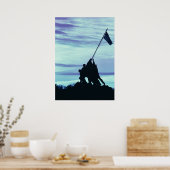 硫黄島ポスターの旗揚げ ポスター (キッチン)