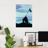 硫黄島ポスターの旗揚げ ポスター (ホームオフィス)