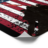 硫黄島国旗動揺しての掲揚ウィイヴェート ポスター (角)