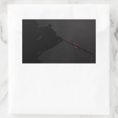 硫黄島国旗 長方形シール (バッグ)