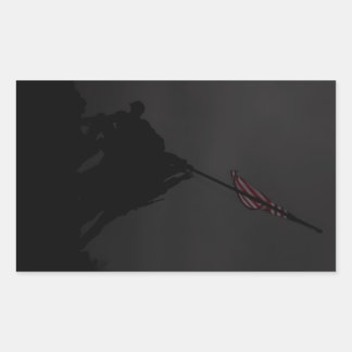 硫黄島国旗 長方形シール