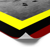 硫黄島黒海兵隊1945年 ポスター (角)