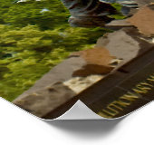 硫黄島 – ウエストサイドビュー ポスター (角)