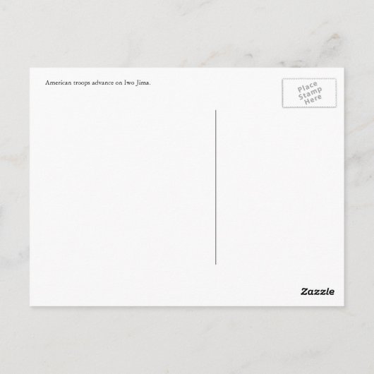 硫黄島 ポストカード (裏面)