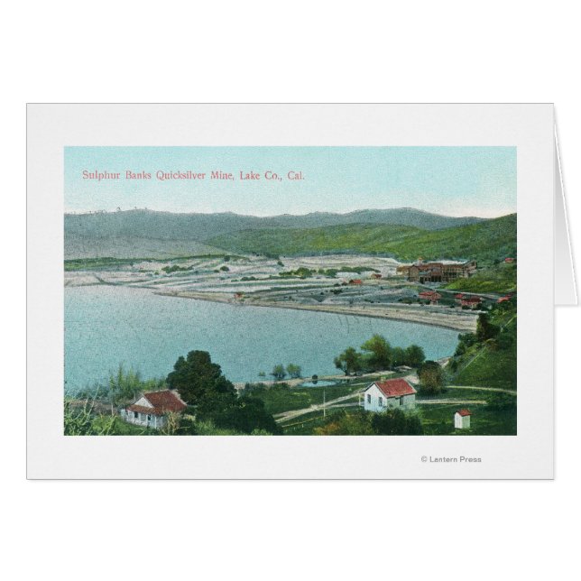 硫黄銀行の航空写真Quicksilver Mine (正面横)