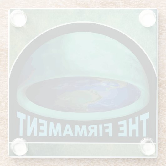 硬いガラスのコースター ガラスコースター (裏面)