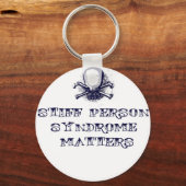 硬い人の症候群の問題 キーホルダー (正面)