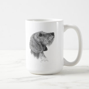 硬い毛のダックスフントのマグ コーヒーマグカップ