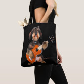 硬い毛ダッシ遊ャンドのアコースティックギター トートバッグ (クローズアップ)