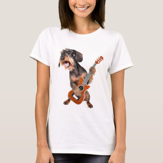 硬い毛ダッ遊シュントのギターTシャツ Tシャツ (正面)