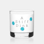 硬い漬け玉ボール。おもしろいBourbon ウイスキーグラス (裏面)