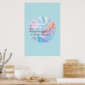 硬さ – ターコイズ ポスター (キッチン)