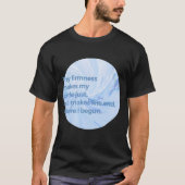 硬さ – 青 Tシャツ (正面)