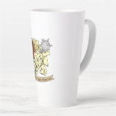 硬化性サイコロデザイン カフェラテマグ (右アングル)