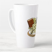 硬化性サイコロデザイン カフェラテマグ (左アングル)