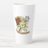 硬化性サイコロデザイン カフェラテマグ (正面)