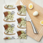 硬化性サイコロデザイン キッチンタオル (四つ折り)