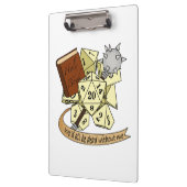 硬化性サイコロデザイン クリップボード (左)