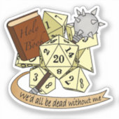 硬化性サイコロデザイン シール (正面)