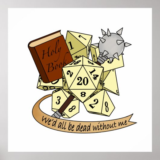 硬化性サイコロデザイン ポスター (正面)