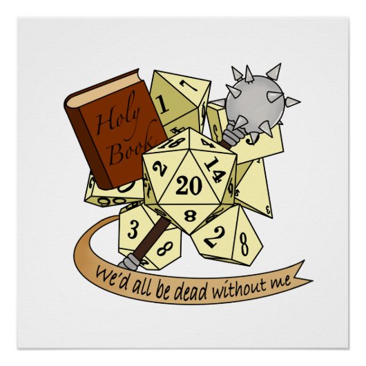 硬化性サイコロデザイン ポスター (正面)