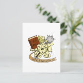 硬化性サイコロデザイン ポストカード (スタンド正面)