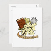 硬化性サイコロデザイン ポストカード (正面/裏面)