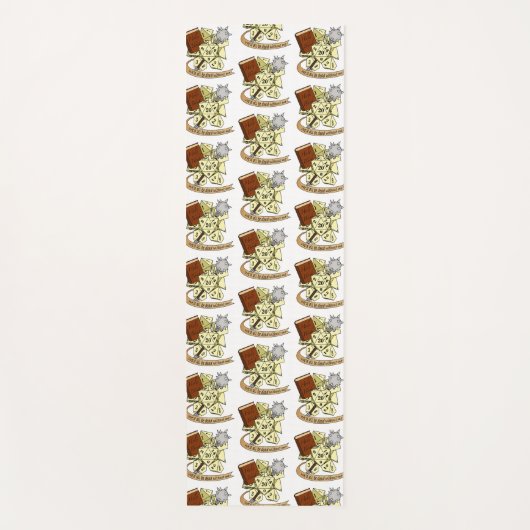 硬化性サイコロデザイン ヨガマット (正面)