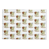 硬化性サイコロデザイン 枕カバー (裏面)