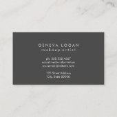 硬化性フォント | ミニマル 名刺 (裏面)