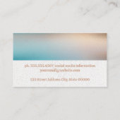 硬化性フォント |レザー |ガラステクスチャ 名刺 (裏面)