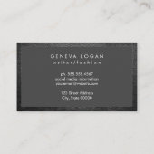 硬化性フォント | 革縁ど 名刺 (裏面)