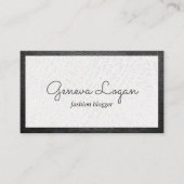 硬化性フォント | 革縁ど 名刺 (正面)