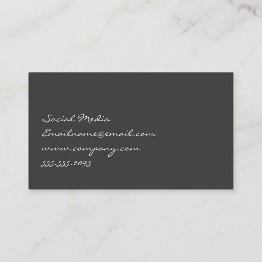 硬化性文字引用文 名刺 (裏面)