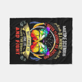 硬化症は旅 – 多発性硬化症 フリースブランケット (正面(横))