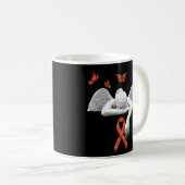 硬化症オレンジMs認識度リボン コーヒーマグカップ (正面右)