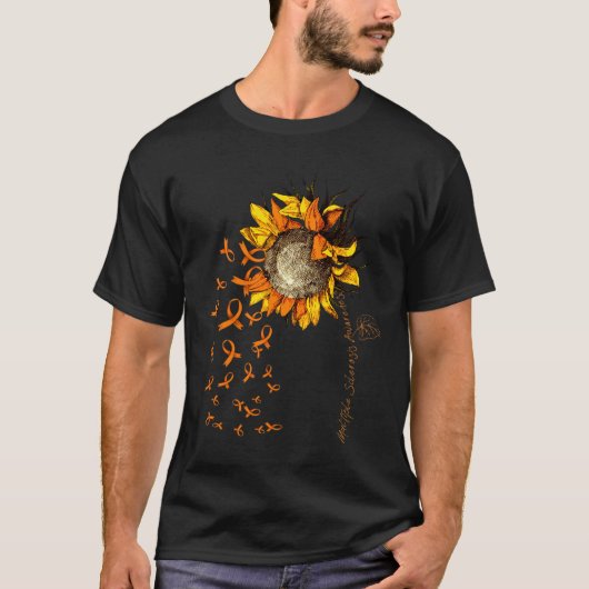 硬化症認識度ひまわり Tシャツ (正面)