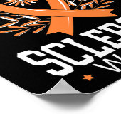 硬化症認識度オレンジリボン ポスター (角)