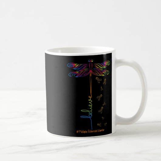 硬化症認識度ドラゴンフライリボン コーヒーマグカップ (右)