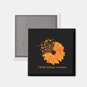 硬化症認識度リボン花Msホープ戦闘機 マグネット (正面/裏面)