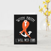 硬化症認識度 – 信仰と私はTeeをシンクしない カード (黄色い花)