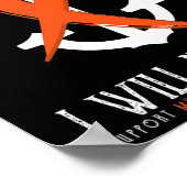 硬化症認識度 – 信仰と私はTeeをシンクしない ポスター (角)