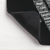 硬化症認識度Ms尊敬アドボカシ気にーギフト マウスパッド (コーナー)