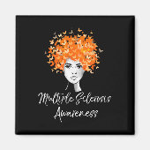 硬化症認識度Ms蝶 マグネット (正面)