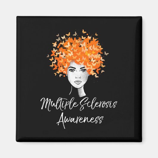 硬化症認識度Ms蝶 マグネット (正面)
