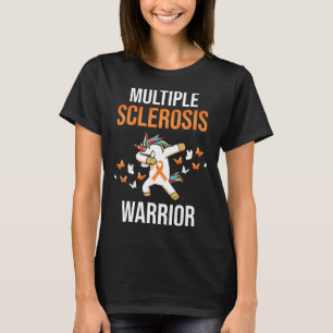 硬化症認識度Ms.サバイバーユニコーン戦士 Tシャツ