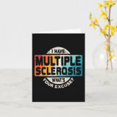 硬化症Ms認識度おもしろいギフト カード (黄色い花)