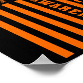 硬化症Ms認識度愛国米国アメリカ国旗 ポスター (角)